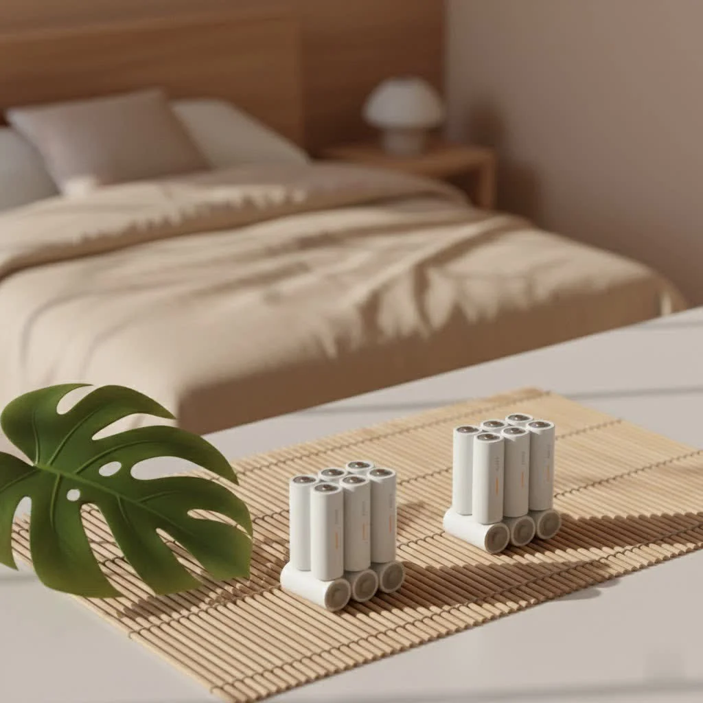 Blink camera powered by rechargeable batteries