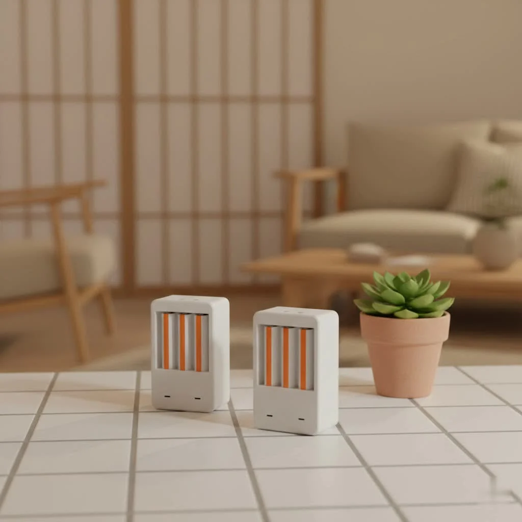 Rechargeable AAA batteries and charger kit