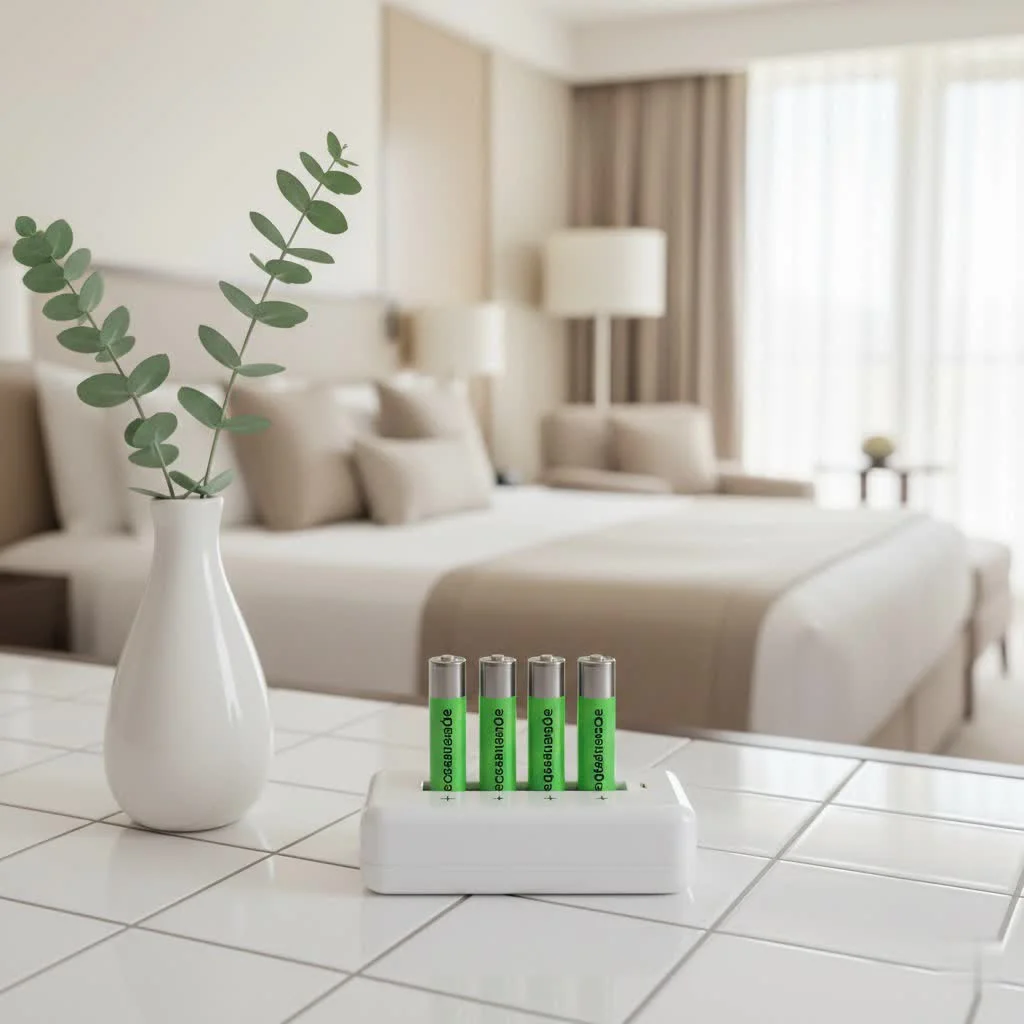 AA 1.5 volt lithium non-rechargeable batteries in a row
