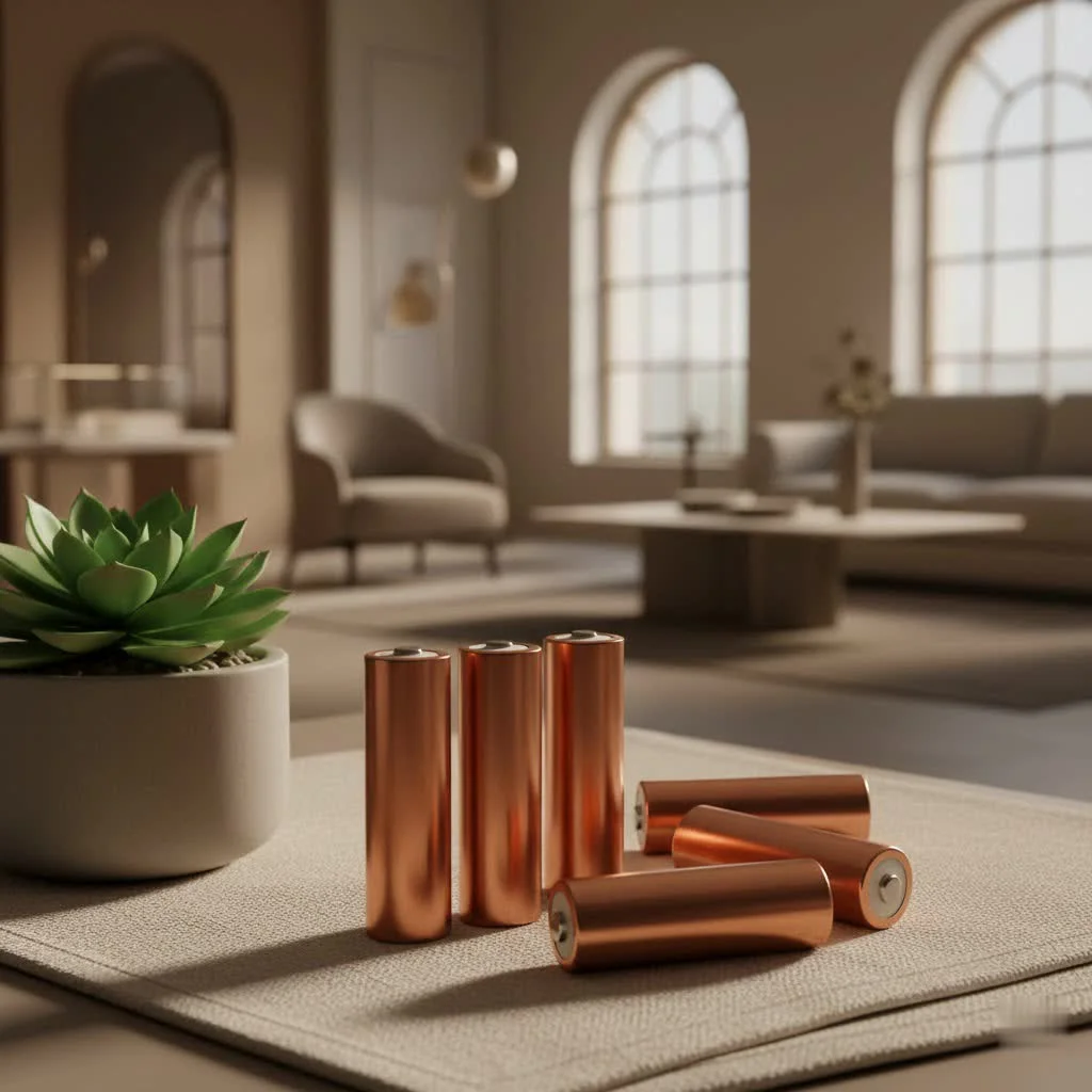 Close-up of rechargeable alkaline batteries with a charger