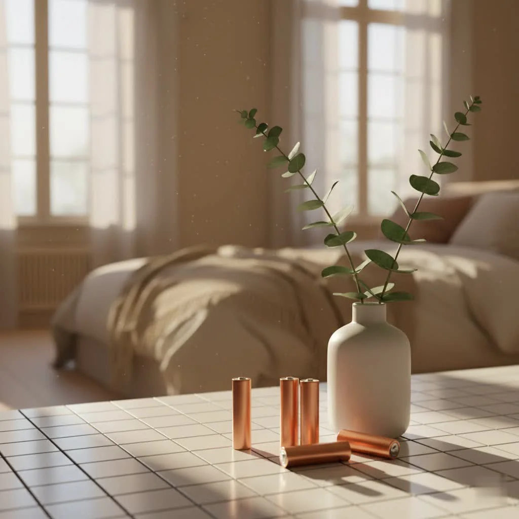 USB rechargeable AA batteries with a USB-C cable plugged in